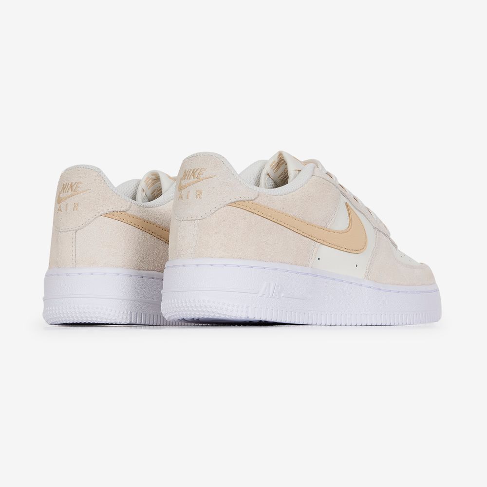 Nike Air Force 1 Low Suede - Beige/blanc