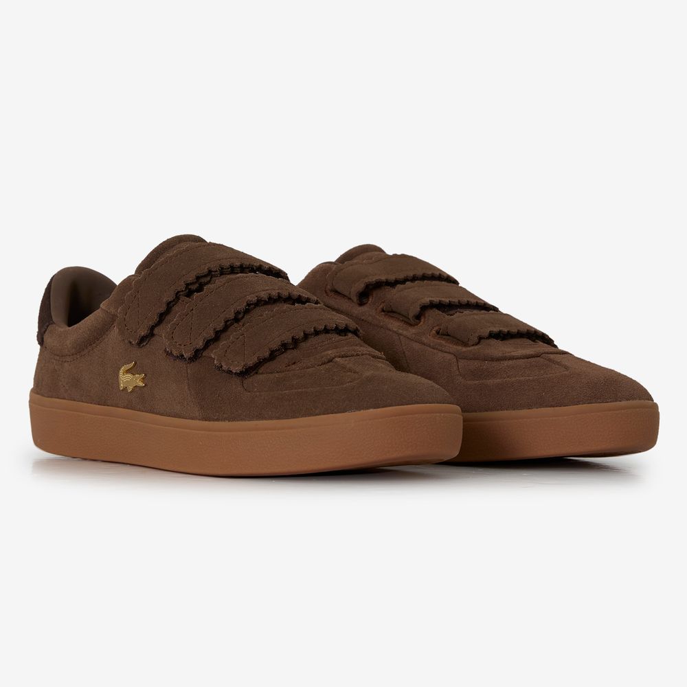 Lacoste Baseshot Strap Suede - Marron