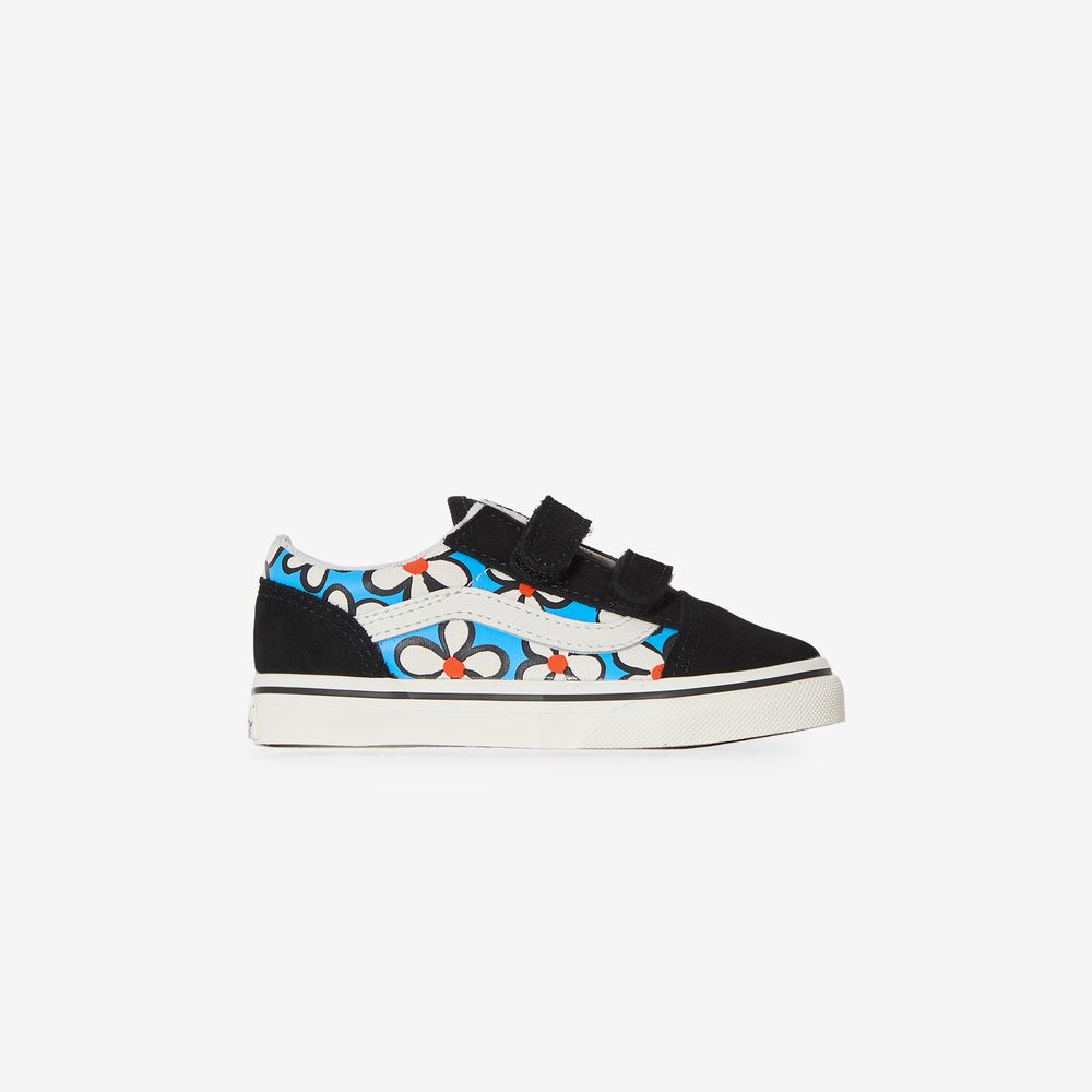Vans Old Skool Flowers V - Noir/bleu