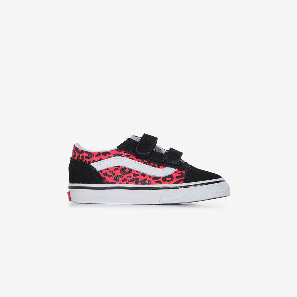 Vans Old Skool Leopard V - Noir/rose
