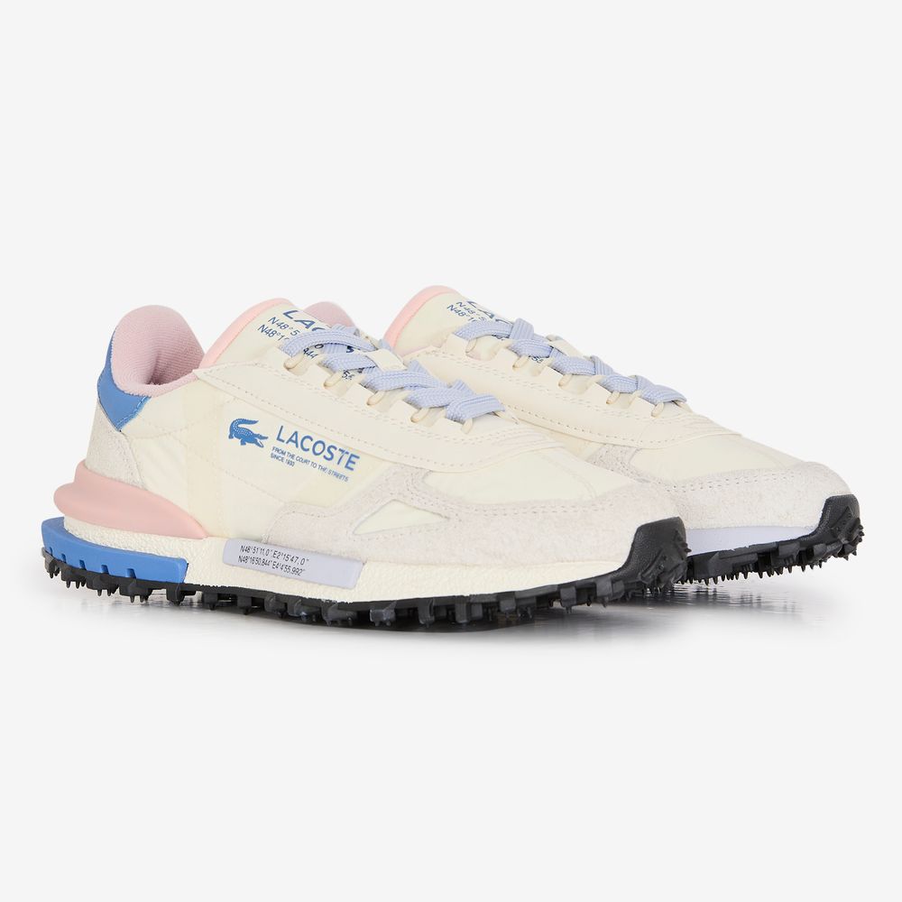 Lacoste Elite Active - Ecru/bleu/rose