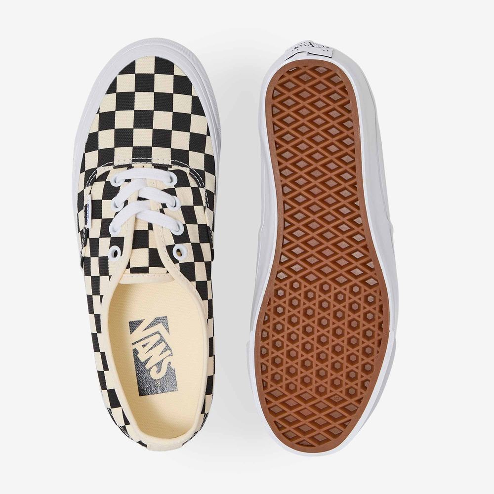 Vans Lx Authentic Check - Blanc/noir