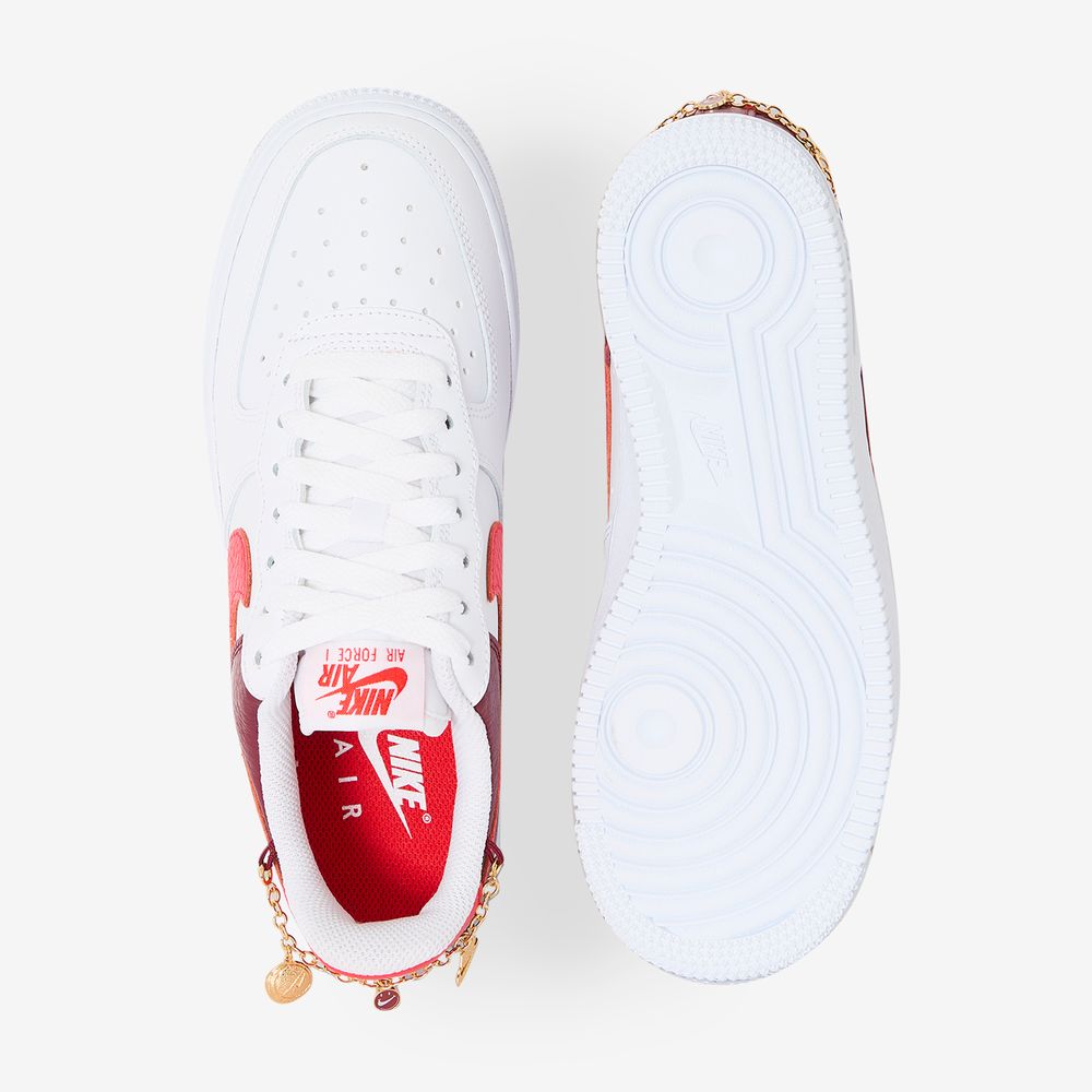 Nike Air Force 1 Low Jewel - Blanc/rouge/bordeaux