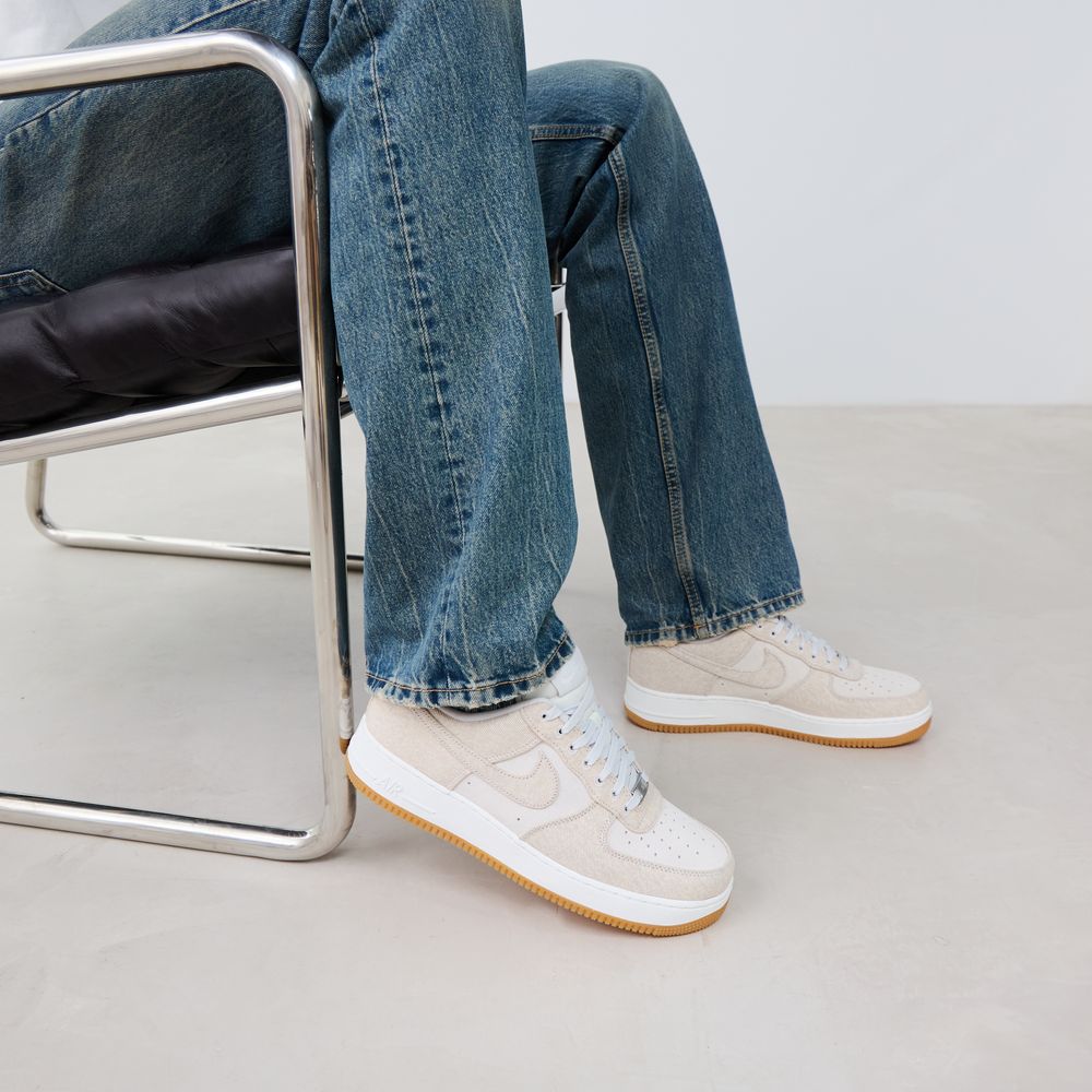 Nike Air Force 1 Low Denim - Gris/blanc