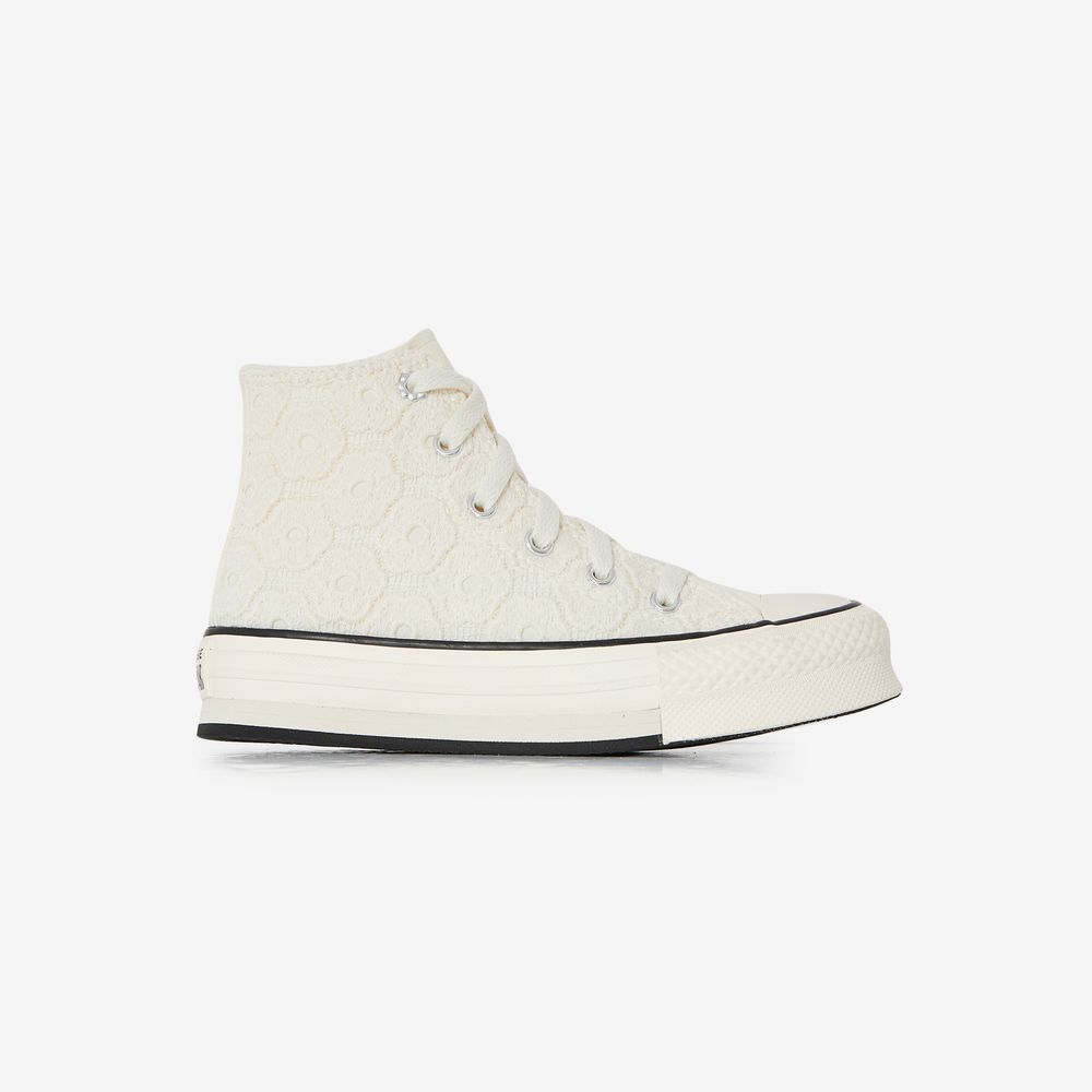 Converse Chuck Taylor Eva Lift Hi Crochet - Ecru