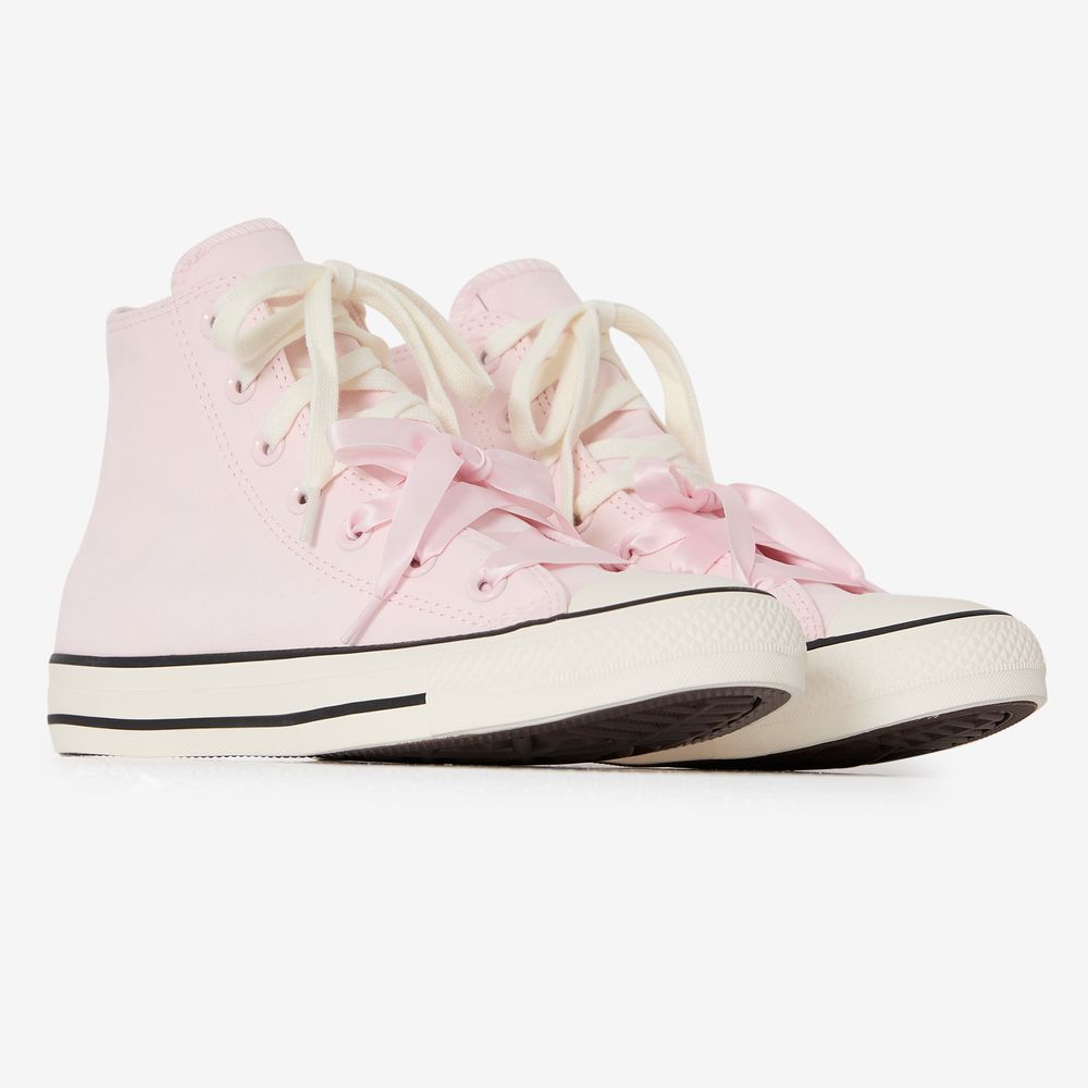 Converse CTAS Hi Double Lacets - Rose