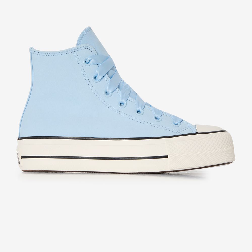 Converse Chuck Taylor Lift Hi Double Lace - Bleu