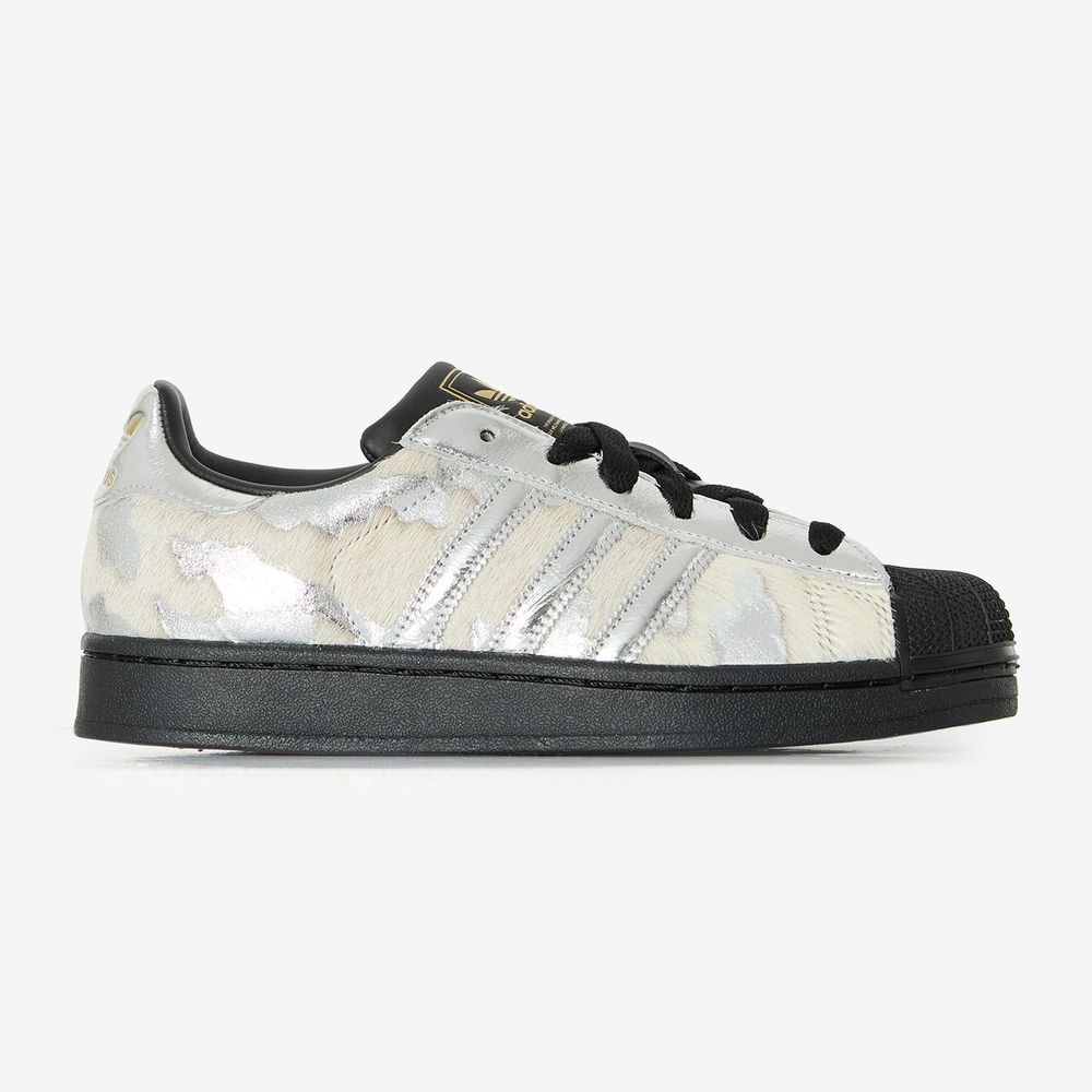 Adidas Originals Superstar II Metallic Pony Hair - Beige/argent