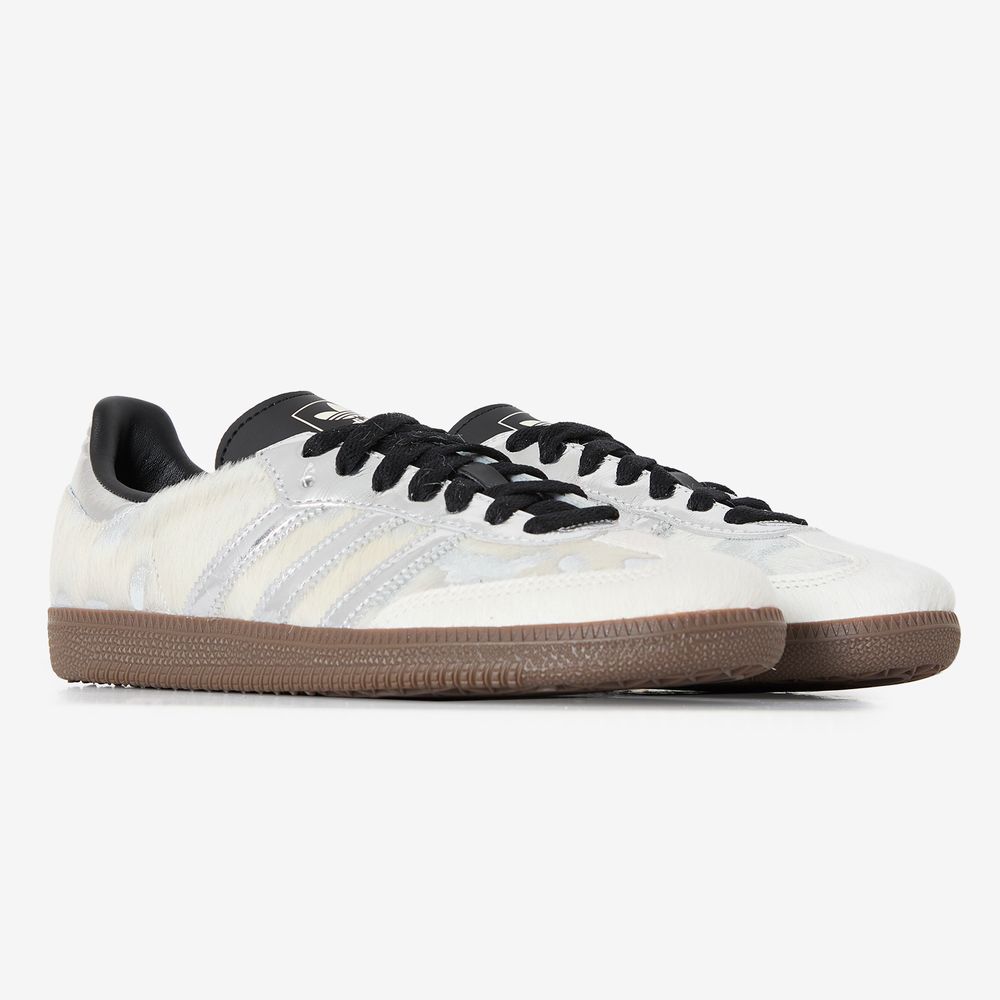 Adidas Originals Samba OG Metallic Pony Hair - Beige/argent