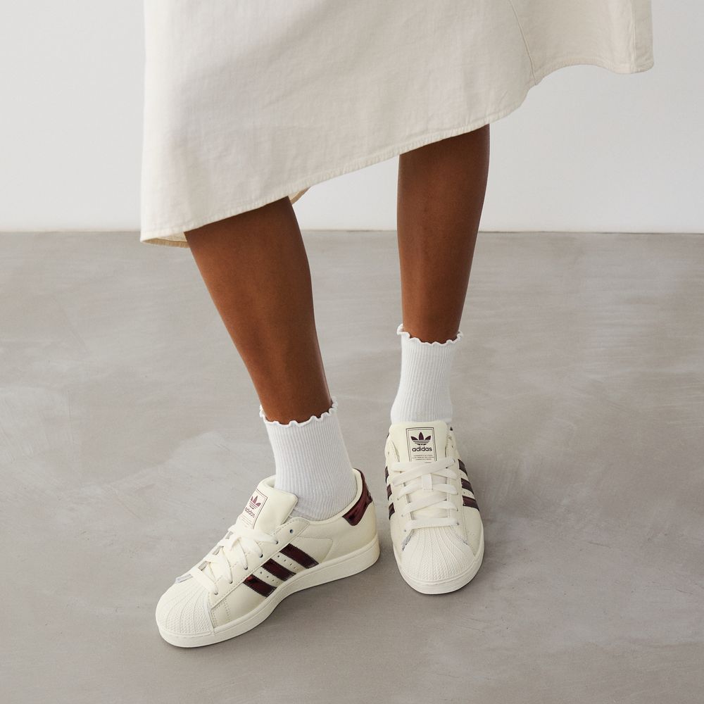 Adidas Originals Superstar II - Blanc/bordeaux