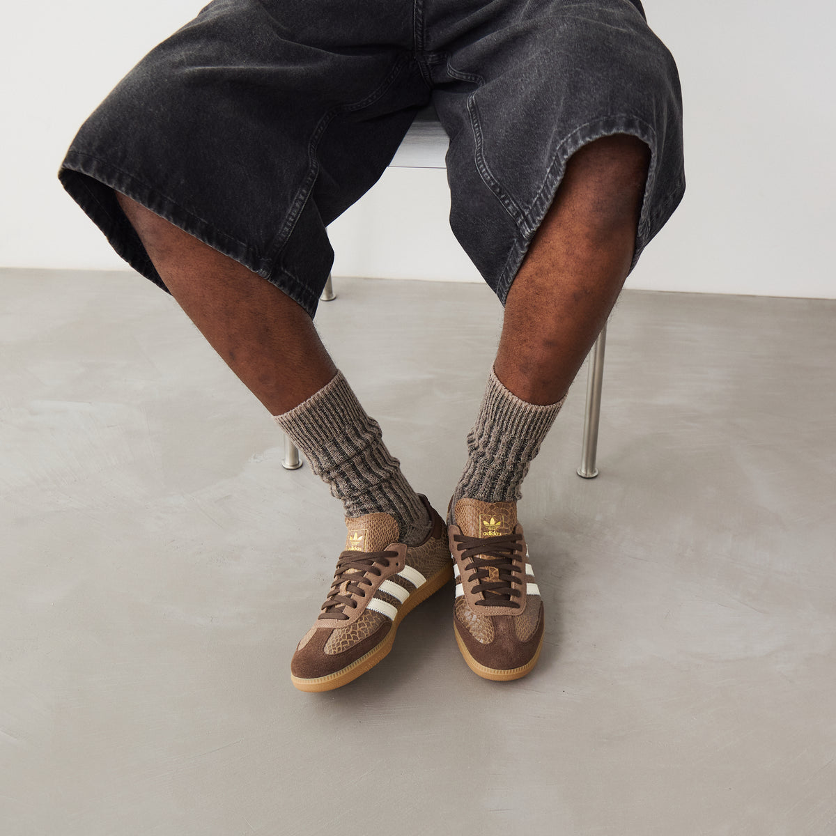 Adidas Originals Samba OG Croc - Marron/blanc