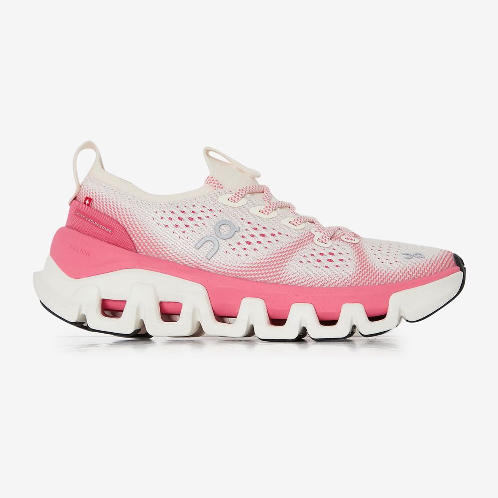 On Running Cloud X Tempo - Blanc/rose