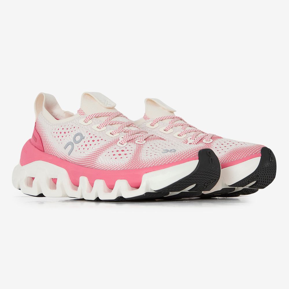 On Running Cloud X Tempo - Blanc/rose