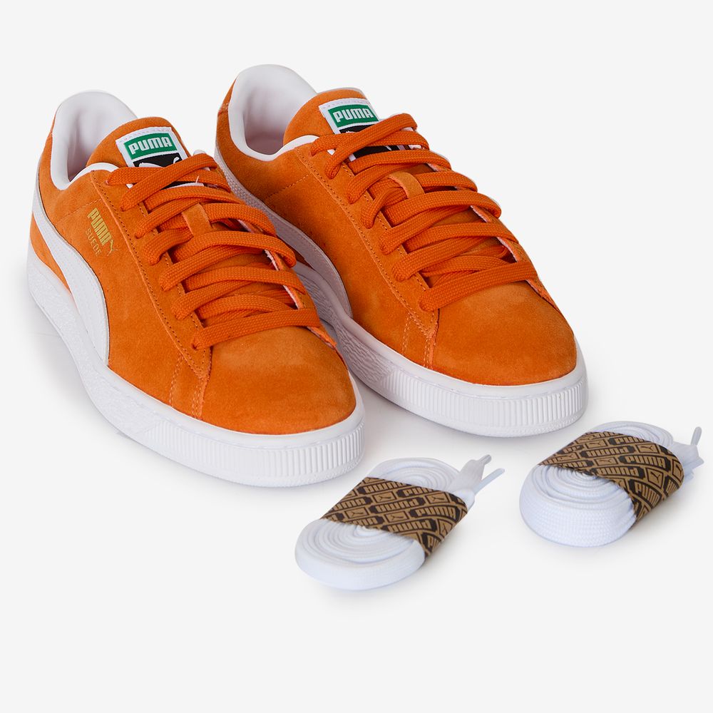Puma Suede - Orange/blanc