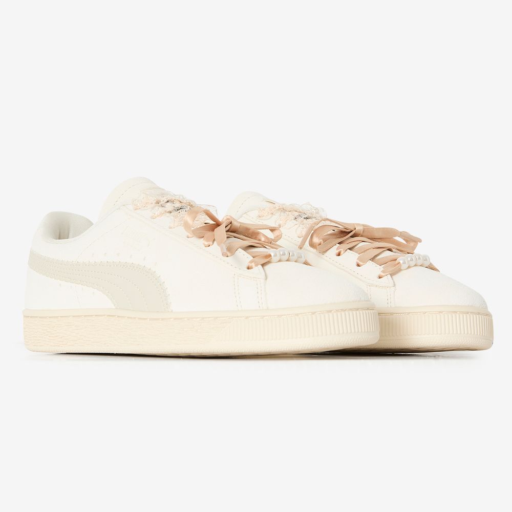 Puma Suede Bloom - Beige/blanc