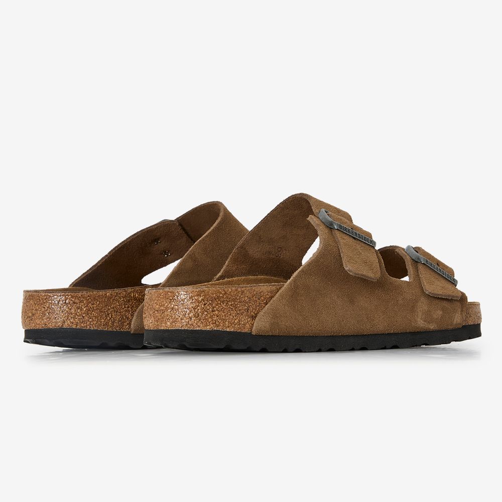 Birkenstock Arizona Suede Dark Tea - Marron