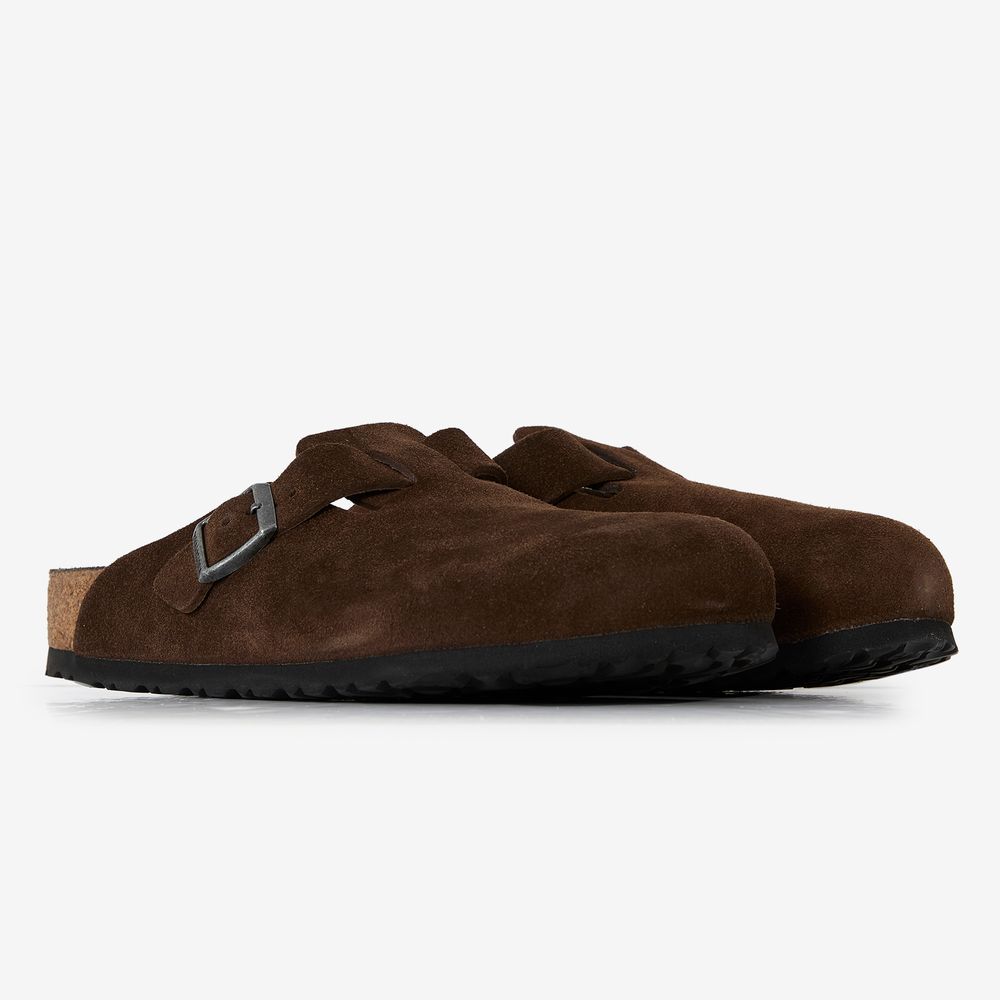 Birkenstock Boston Suede Carafe - Marron
