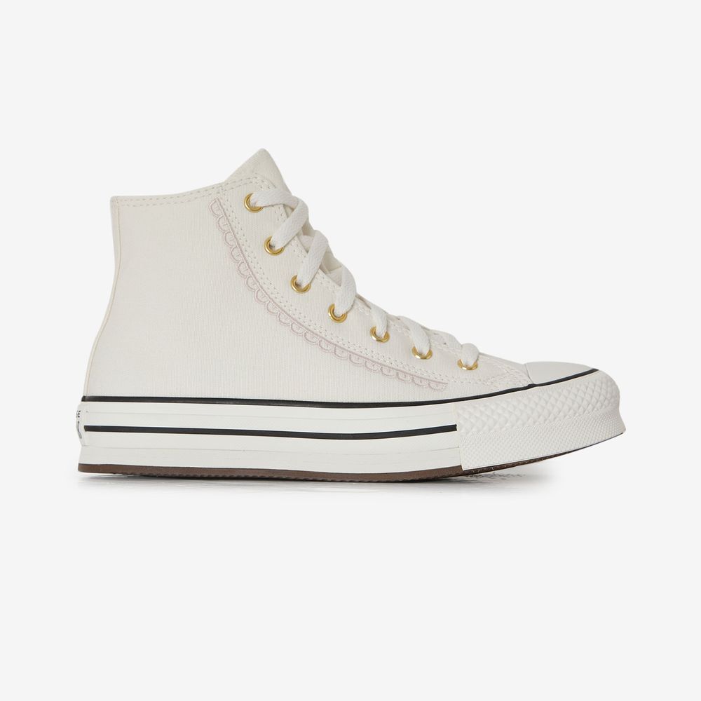 Converse Chuck Taylor Eva Lift Hi Lace - Blanc/or