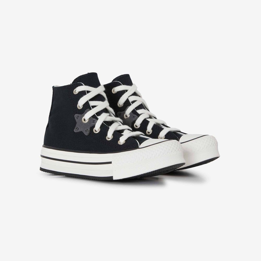 Converse Chuck Taylor Eva Lift Hi - Noir/blanc