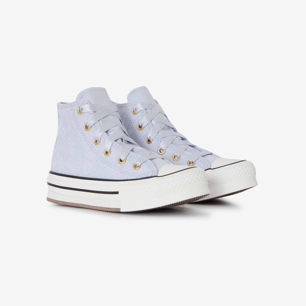 Converse Chuck Taylor Eva Lift Hi Lace - Bleu/blanc