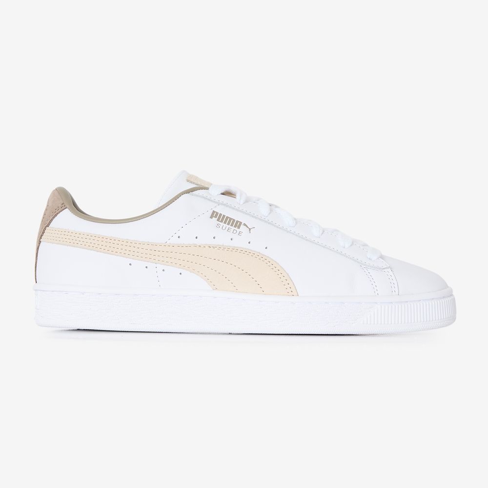 Puma Suede Leather - Blanc/marron