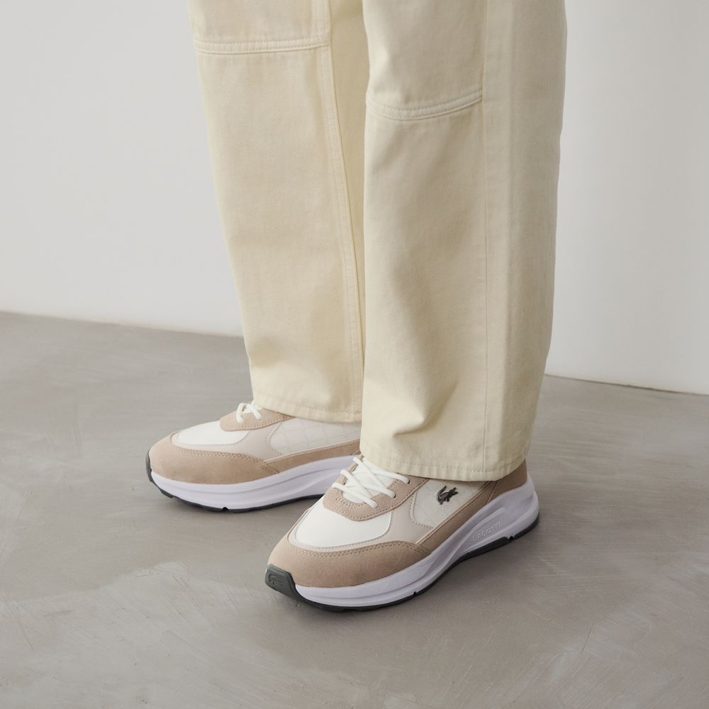 Lacoste Run Set - Beige/blanc