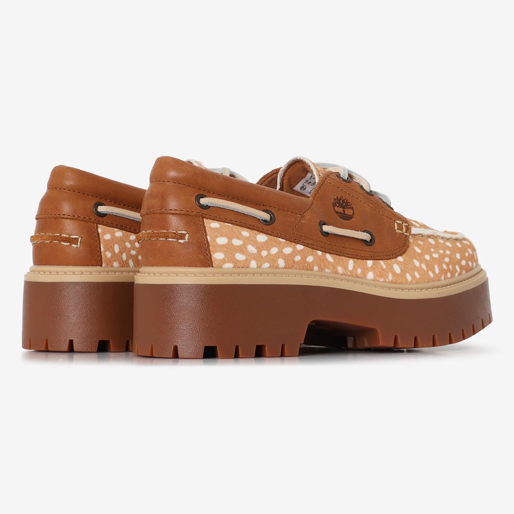 Timberland Stone Street Boat Shoe Fawn - Miel/blanc