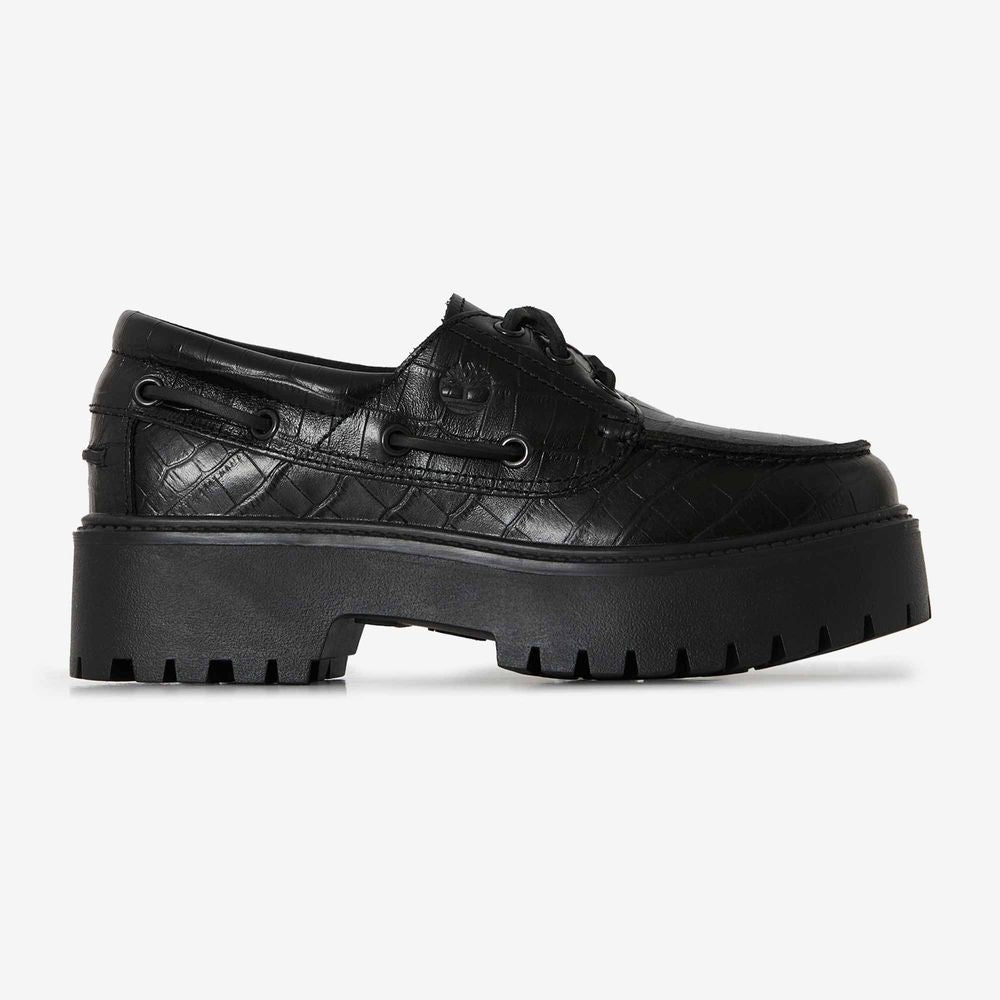 Timberland Stone Street Boat Shoe Croco - Noir