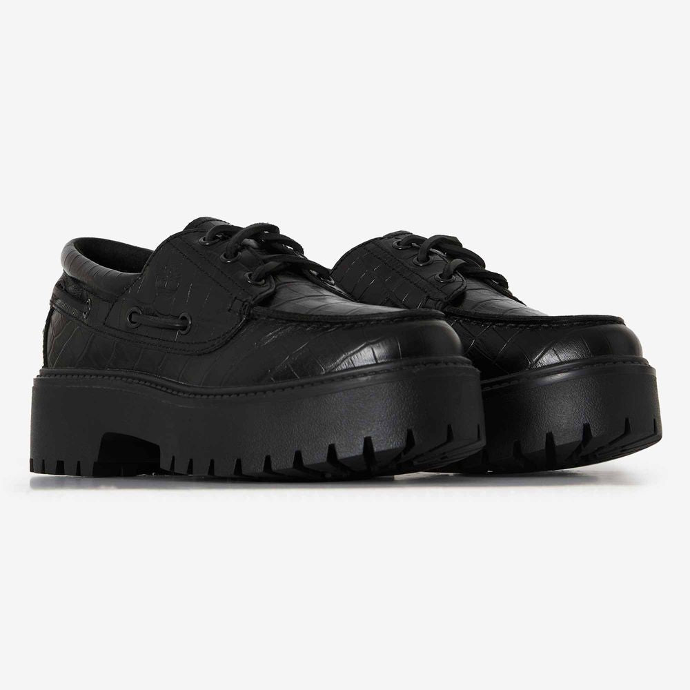 Timberland Stone Street Boat Shoe Croco - Noir