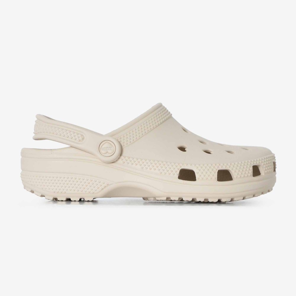 Crocs Classic Hearts Cut Out Clog - Beige