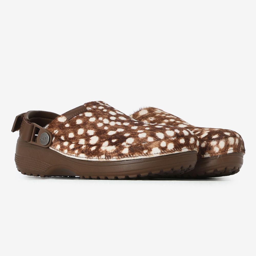 Crocs Classic Crafted Clog Pony Hair - Marron/blanc