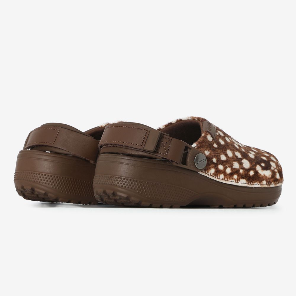 Crocs Classic Crafted Clog Pony Hair - Marron/blanc