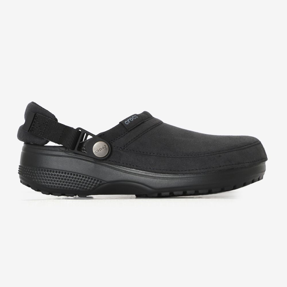 Crocs Classic Crafted Vegan Suede Clog - Noir
