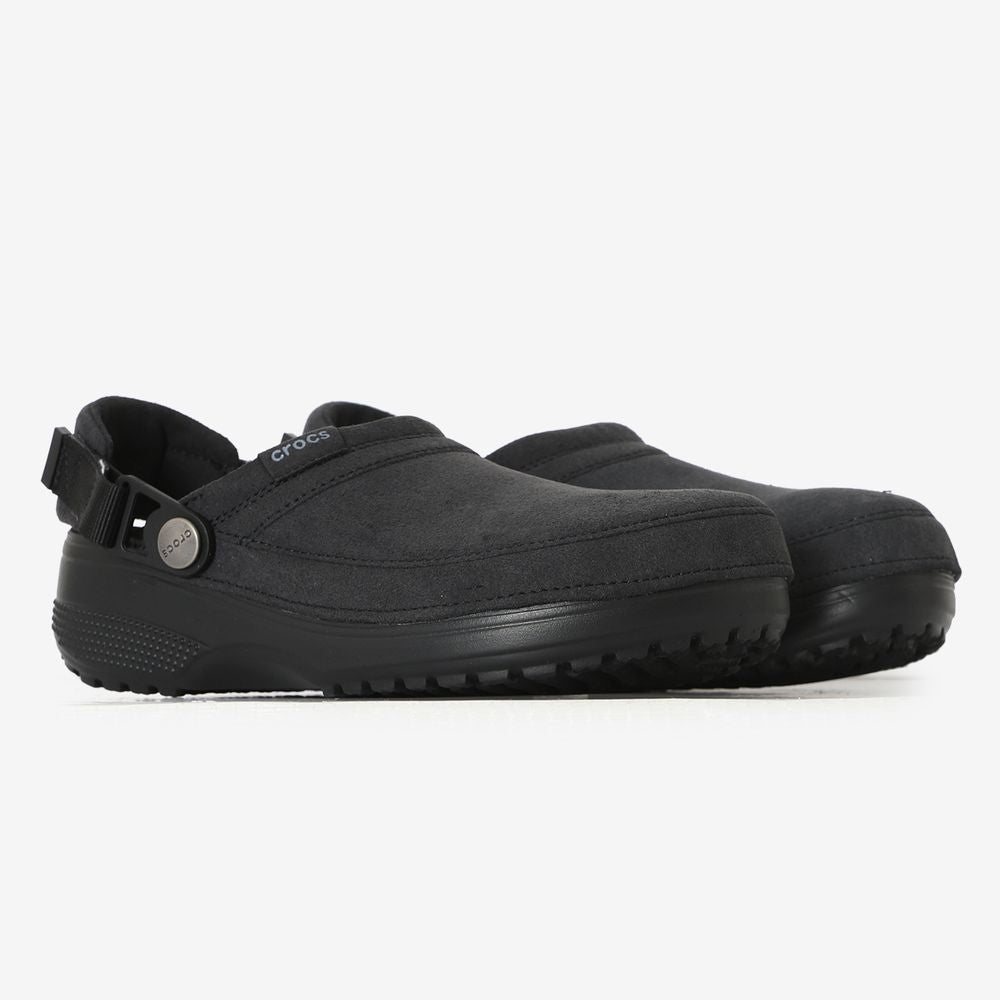 Crocs Classic Crafted Vegan Suede Clog - Noir