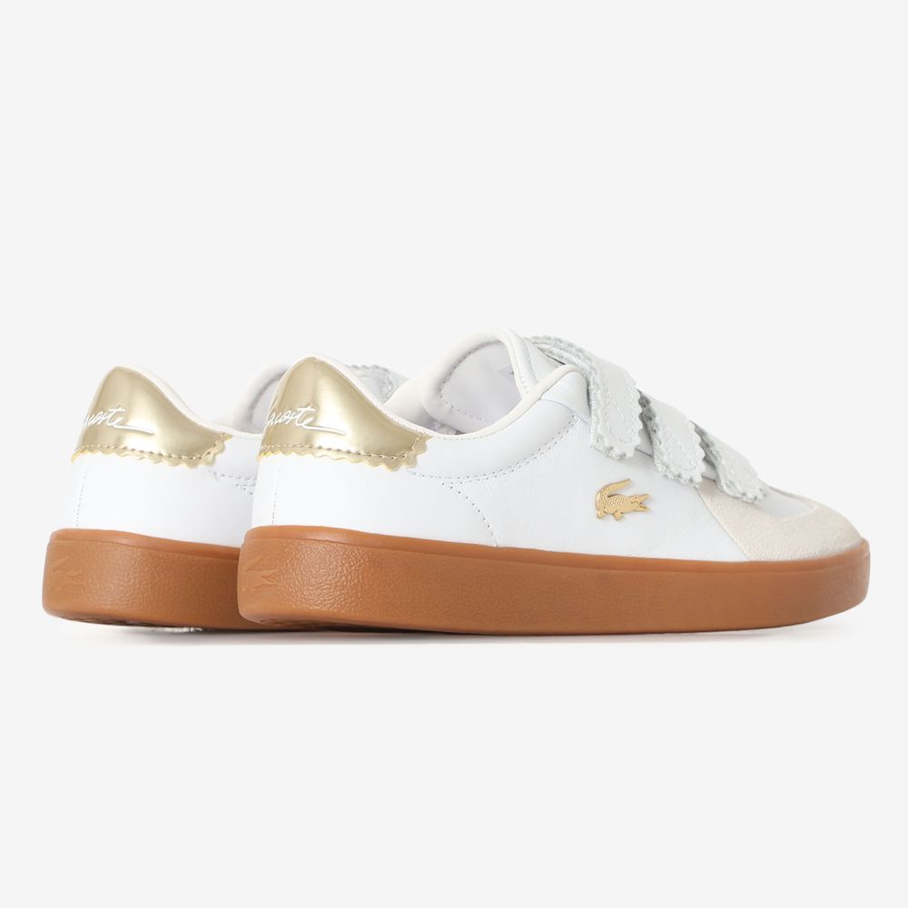 Lacoste Baseshot Strap - Blanc/or