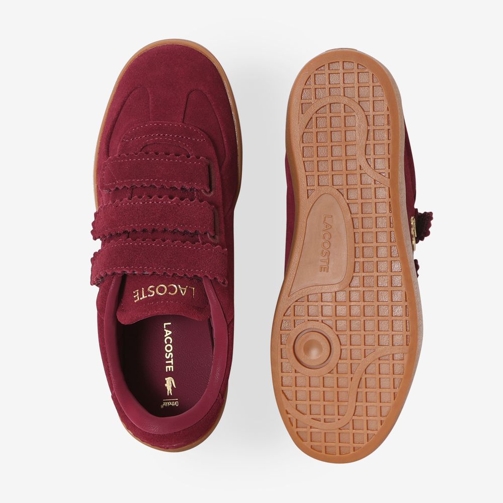 Lacoste Baseshot Strap Suede - Bordeaux
