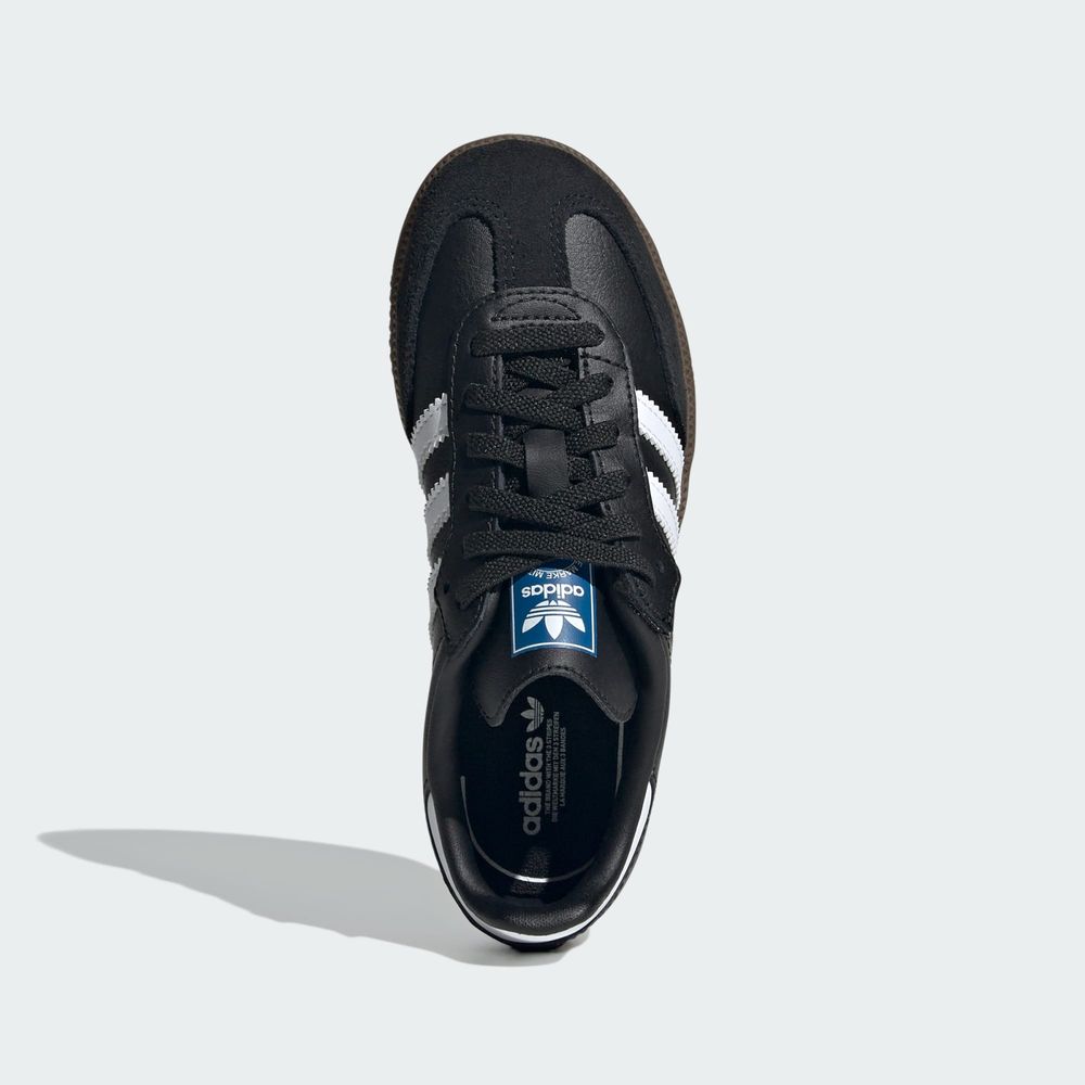 Adidas Originals Chaussure Lacets Élastiques Fermeture Confortable Samba OG Enfants - Core Black / Cloud White / Gum