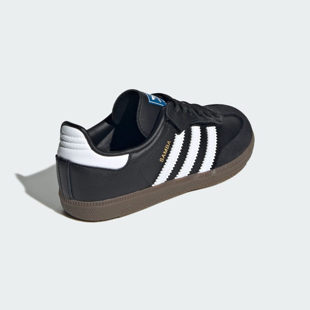 Adidas Originals Chaussure Lacets Élastiques Fermeture Confortable Samba OG Enfants - Core Black / Cloud White / Gum