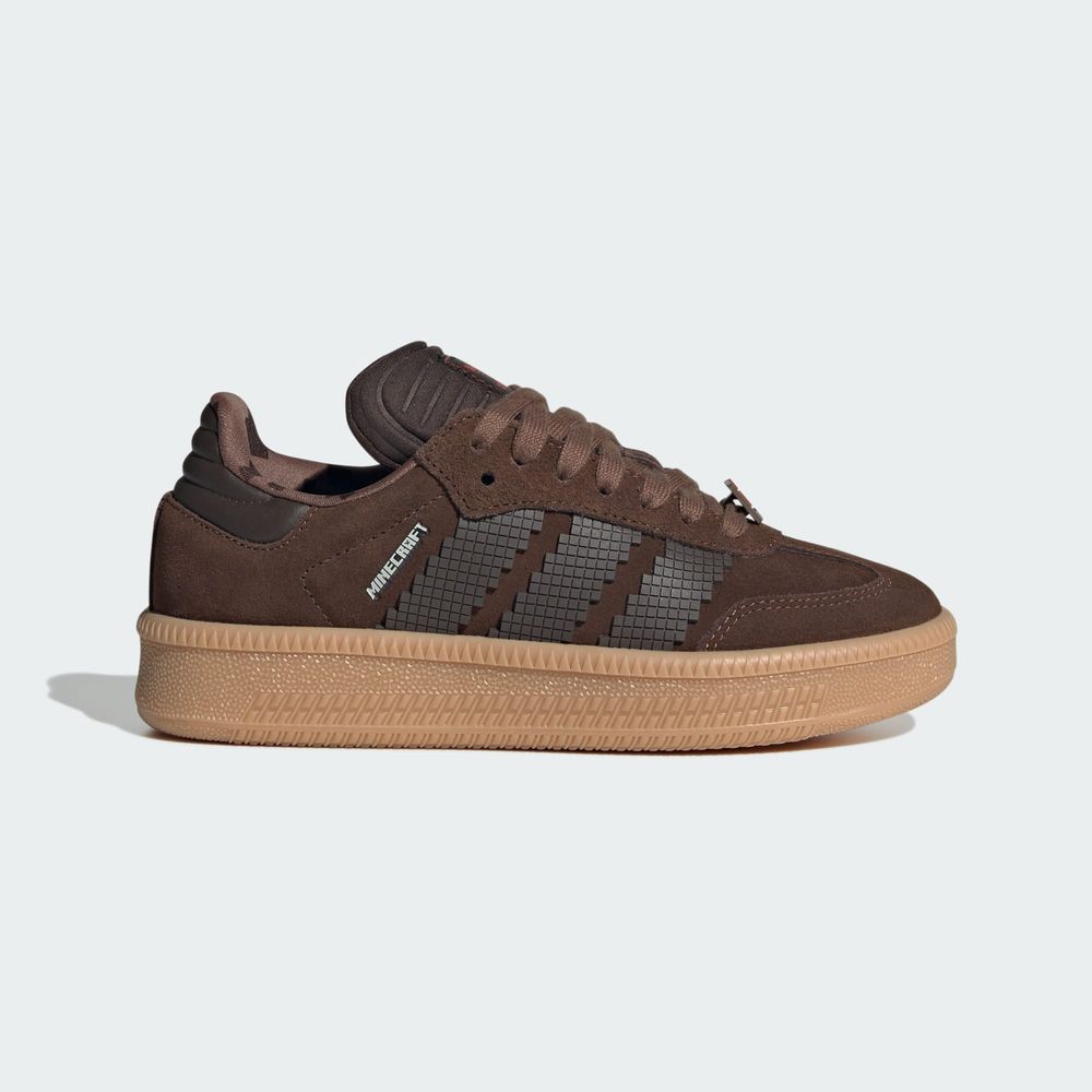 Adidas Originals Chaussure Samba XLG X Minecraft Enfants - Brown / Dark Brown / Trace Brown