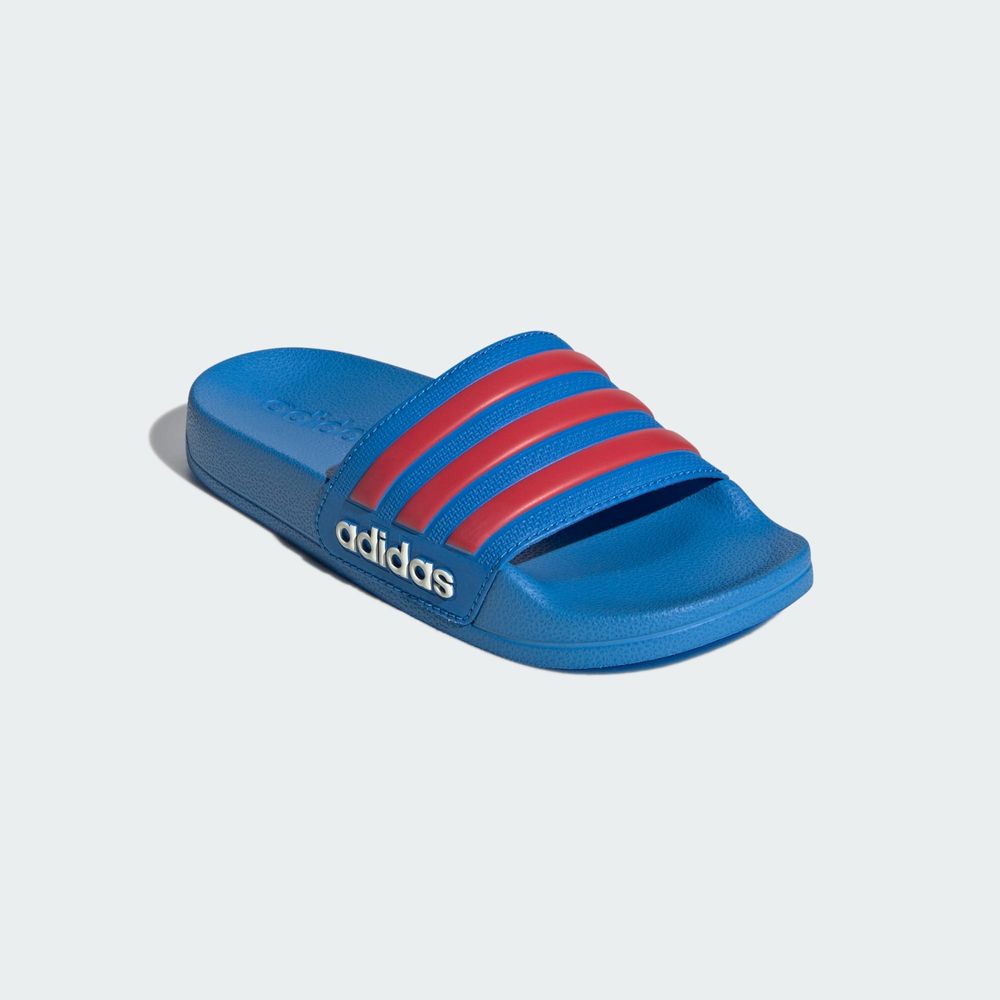 Adidas Sportswear Sandale Adilette Shower - Lucid Ray Blue / Semi Lucid Red / Off White