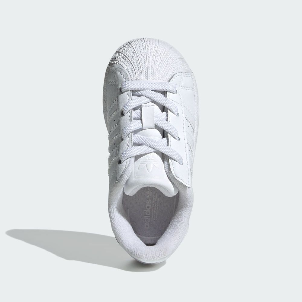 Adidas Originals Chaussure Lacets Élastiques Superstar II Enfants - Cloud White / Cloud White / Cloud White