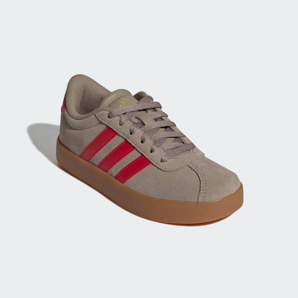 Adidas Sportswear Chaussure Vl Court 3.0 - Blanch Cargo / Pure Ruby / Gold Metallic