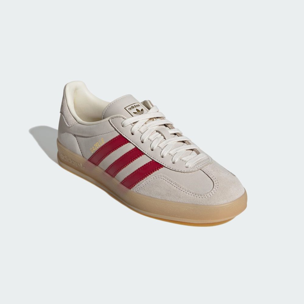 Adidas Originals Chaussures Gazelle Indoor - Cream White / Team Victory Red / Gum