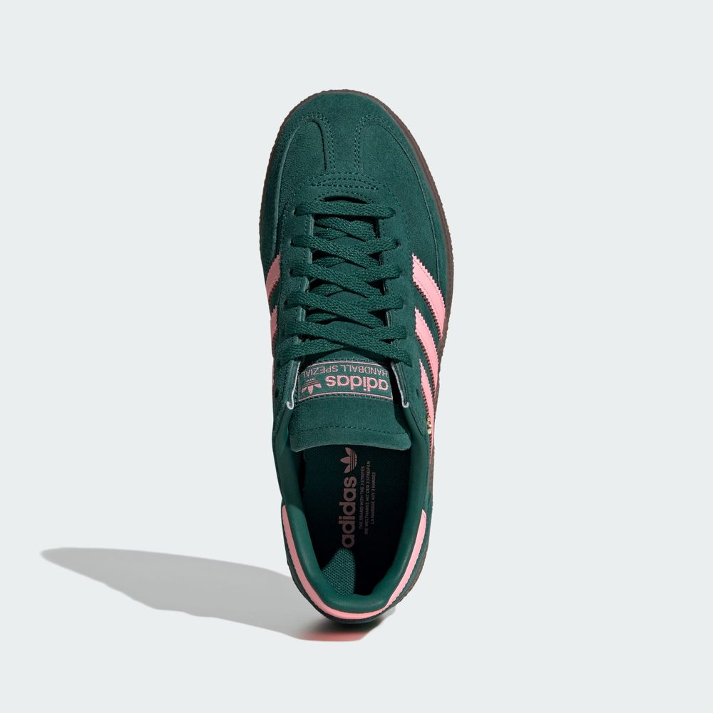 Adidas Originals Chaussure Handball Spezial - Collegiate Green / Pink Spark / Gold Metallic