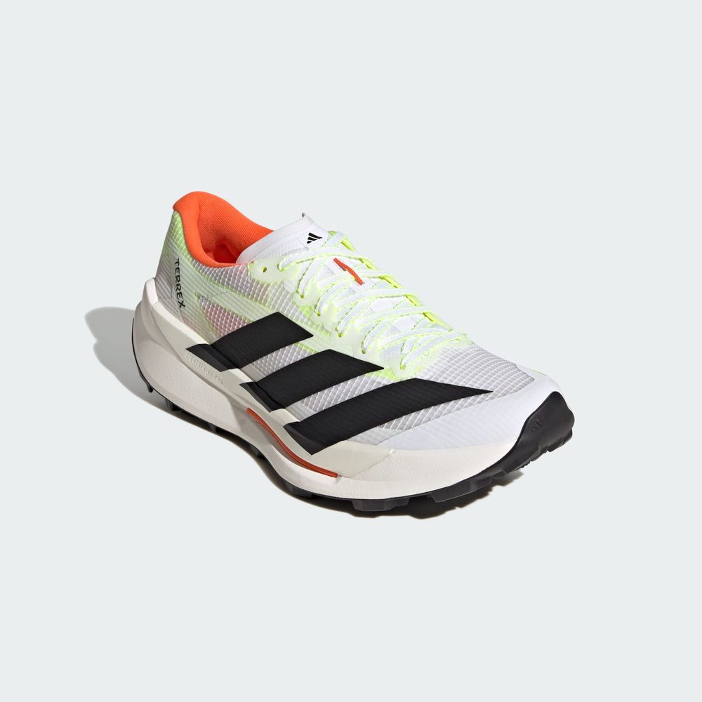 Adidas Originals Chaussure De Trail Running Terrex Agravic Tt - Cloud White / Core Black / Impact Orange