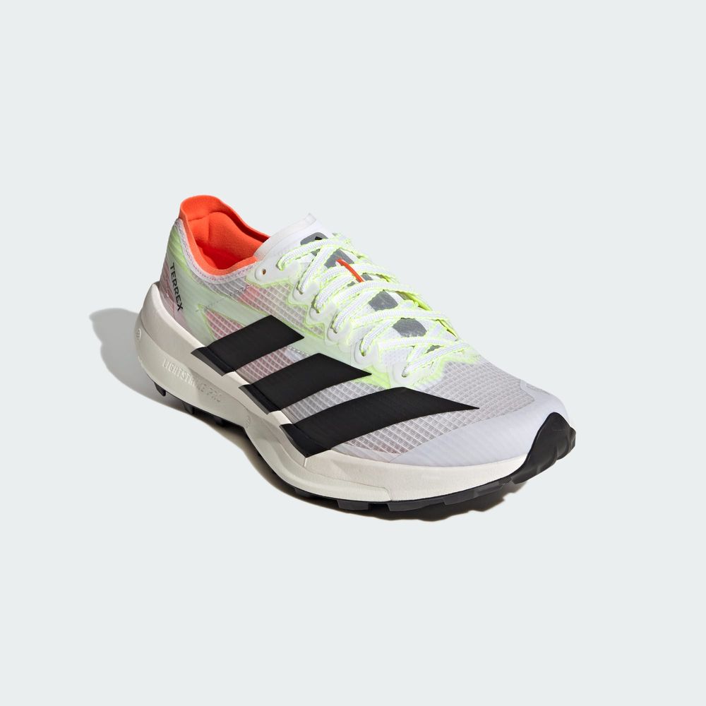 Adidas Originals Chaussure De Trail Running Terrex Agravic Speed 2 - Cloud White / Core Black / Semi Impact Orange