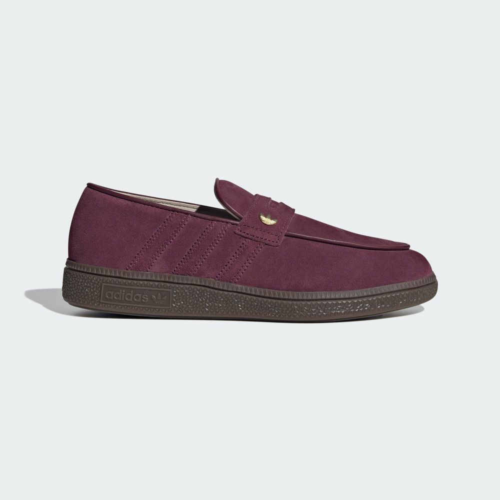 Adidas Originals Chaussure De Handball Spezial Loafer - Maroon / Maroon / Gum