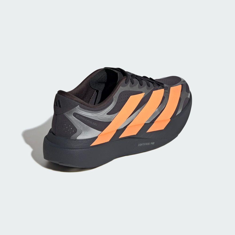 Adidas Performance Chaussure Adizero Evo Sl Exo - Carbon / Lucid Orange / Silver Metallic
