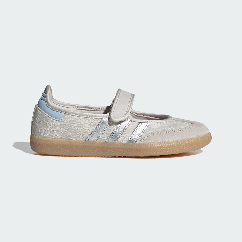 Adidas Originals Chaussure Adidas Originals Liberty London Samba Jane - Chalk Pearl / Silver Metallic / Chalk White