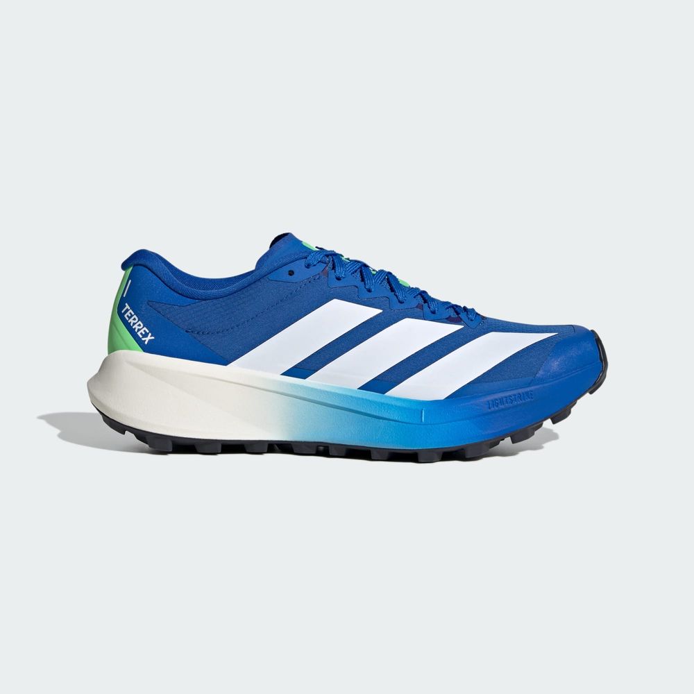 Adidas Originals Chaussure De Trail Running Terrex Agravic 4 - Blue / Cloud White / Lime Burst